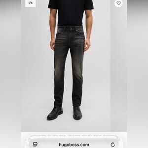 Hugo Boss Delaware Slim Fit Jeans in Black- Men’s